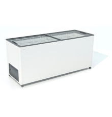 ЛАРЬ МОРОЗИЛЬНЫЙ FROSTOR F 600 С ПРЯМОЕ СТЕКЛО СЕРЫЙ (ПРОПАН)