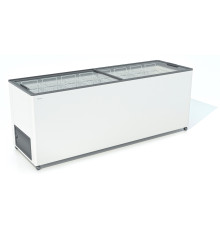 ЛАРЬ МОРОЗИЛЬНЫЙ FROSTOR F 700 С ПРЯМОЕ СТЕКЛО СЕРЫЙ (ПРОПАН)