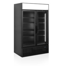 ШКАФ ХОЛОДИЛЬНЫЙ СО СТЕКЛОМ TEFCOLD FSC1200H BLACK