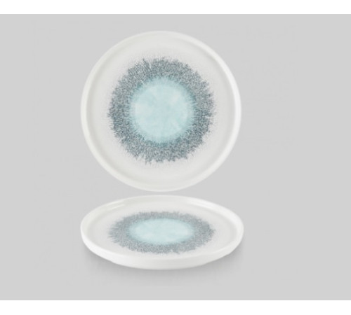 Тарелка мелкая 21см, h2см с прямым бортом, Chefs Plate, цвет Aquamarine, FSBLWP211
