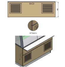 ПАНЕЛЬ ПЕРЕДНЯЯ НИЖНЯЯ ENOFRIGO METAL FRONTAL PANEL PRV.101-22 МЕТАЛЛИЧЕСКАЯ СПЕЦ.