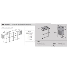 МАШИНА ПОСУДОМОЕЧНАЯ DIHR RX 356 LC SX+DDE+HR20+DR69