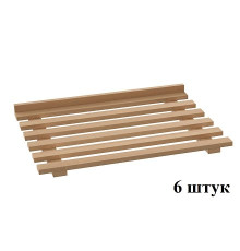 КОМПЛЕКТ ДЕРЕВ. ПОЛОК ШКАФА ДЛЯ ХЛЕБА KAYMAN ШХ-242/0606-А