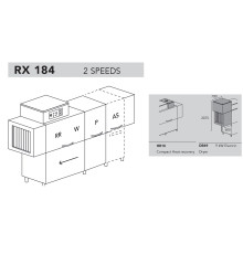 МАШИНА ПОСУДОМОЕЧНАЯ DIHR RX 184 SX+DR69+HR10