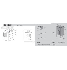 МАШИНА ПОСУДОМОЕЧНАЯ DIHR RX 144 E DX+DDE+HR10+DR69