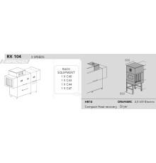 МАШИНА ПОСУДОМОЕЧНАЯ DIHR RX 104 SX+DDE+HR10+DRA94MC