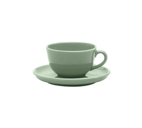 Пара чайная FLAT Shape MATCHA (чашка 200мл и блюдце 14см) Oxford 136122, AO04-1A04