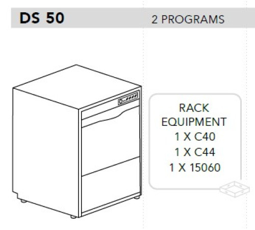 МАШИНА ПОСУДОМОЕЧНАЯ DIHR DS 50+DDE+XP