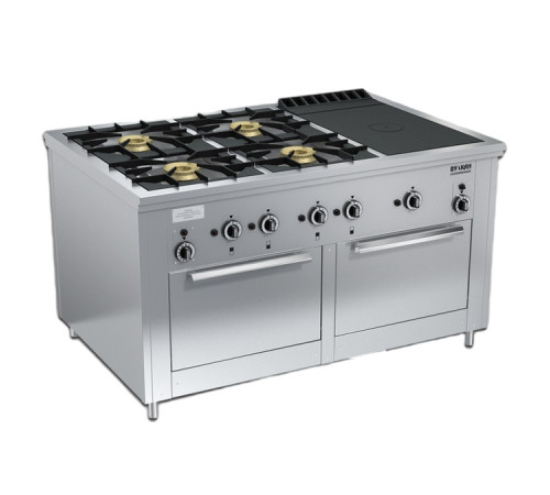 ПЛИТА ГАЗОВАЯ ВУЛКАН-HEIDEBRENNER ПРГ-IIА-6-1 2ДШ MAXI АРТ.82332