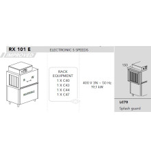 МАШИНА ПОСУДОМОЕЧНАЯ DIHR RX 101 E SX+DDE+2LC73