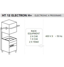 МАШИНА ПОСУДОМОЕЧНАЯ DIHR HT 12 ELECTRON PLUS H+СПЕЦ. НОЖКИ МОРСКАЯ ВЕРСИЯ 400В/3Ф/50ГЦ БЕЗ НЕЙТР+XP