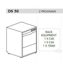 МАШИНА ПОСУДОМОЕЧНАЯ DIHR DS 50+DDE+XP+PS