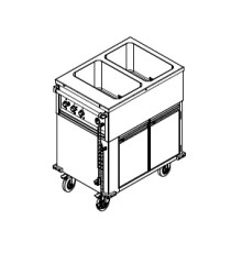 МАРМИТ ВОДЯНОЙ/МОБИЛ. KOGAST 30747 KMO-2 С ТЕПЛОВЫМ ШКАФОМ