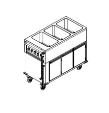 МАРМИТ ВОДЯНОЙ/МОБИЛ. KOGAST 30750 KMO-3 С ТЕПЛОВЫМ ШКАФОМ