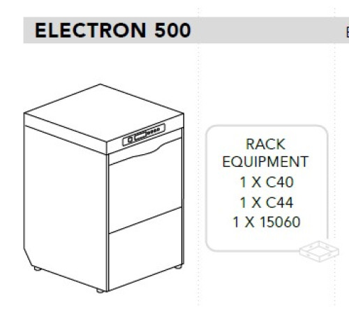 МАШИНА ПОСУДОМОЕЧНАЯ DIHR ELECTRON 500+XP+PS СПЕЦ. ТЕМПЕРАТУРА