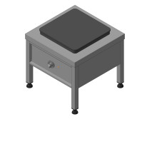 ПЛИТА-ТАБУРЕТ ЭЛЕКТРИЧЕСКАЯ ВУЛКАН-HEIDEBRENNER ETK 07 АРТ. 8058 (КВАДРАТ)