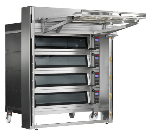 ПЕЧЬ ПОДОВАЯ С ПОДСТАВКОЙ БЕЗ НАПРАВЛЯЮЩИХ APACH BAKERY LINE E4K3L DPBI-T+СИСТЕМА ПОСАДОЧНАЯ CIE4