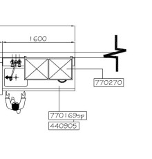 СТОЛ Д/ГРЯЗ.ПОСУДЫ COMENDA AC2 770169SP 1600R СПЕЦ.+ПОЛКА+ДУШ