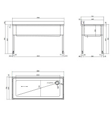 СТОЛ Д/ГРЯЗ.ПОСУДЫ DIHR СПЕЦ. 1500ММ КОТЛОМОЕЧНЫЙ