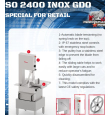 ПИЛА ДЛЯ РЕЗКИ МЯСА SIRMAN SO 2400 INOX GDO 3Ф CE