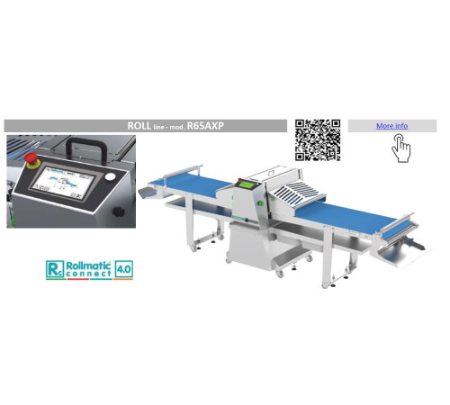 ТЕСТОРАСКАТКА ROLLMATIC R65AXP-T/16 /НАБОР Д/НАР. ПРЯМОУГ. 180*140ММ+НАБ.Д/НАР.КРУАССАНОВ 140Х130ММ