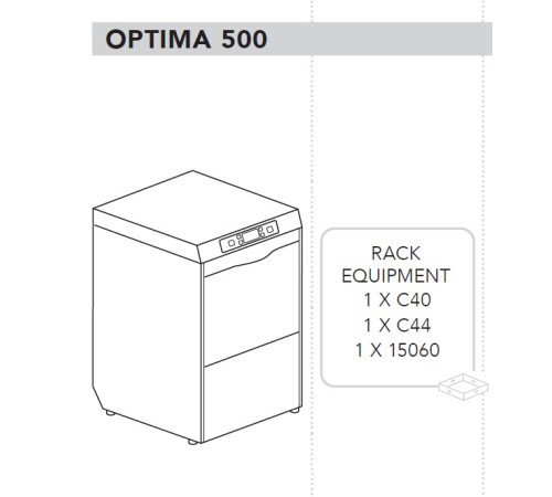 МАШИНА ПОСУДОМОЕЧНАЯ DIHR OPTIMA 500