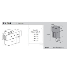 МАШИНА ПОСУДОМОЕЧНАЯ DIHR RX 104 DX+XP+DR64