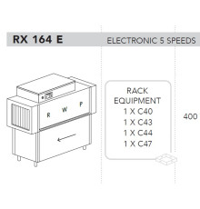 МАШИНА ПОСУДОМОЕЧНАЯ DIHR RX 164 E SX+DDE+XP