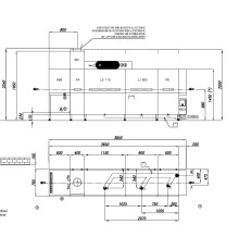 МАШИНА ПОСУДОМОЕЧНАЯ COMENDA AC2E2LP6 NEXT/RED/RC/AS6/COLD W./RCD/ЦЕНТР.СЛИВ/RAH/ДЕЛ. 2 ЧАСТИ