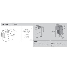 МАШИНА ПОСУДОМОЕЧНАЯ DIHR RX 104 DX+DDE+HR10+DR69/ДЕЛЕНИЕ 2 ЧАСТИ