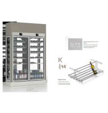 ШКАФ ВИННЫЙ ENOFRIGO WINE LIBRARY 20 2P 4V H2600 P60 VT A1WE2HV5 ЦВЕТ 873, ПОЛКИ K