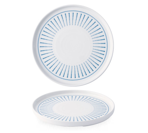 Тарелка мелкая d26см h2см, с прямым бортом, Era, цвет Blue ERABWP261