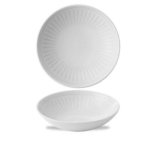 Тарелка глубокая 18,2см 0,426л, без борта, Era, цвет Grey ERAGEVB71