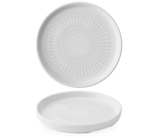 Тарелка мелкая d15,7см h2см, с прямым бортом, Era, цвет Grey ERAGWP161