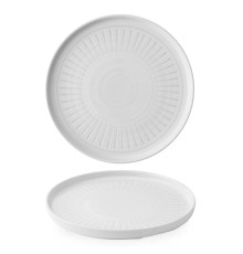 Тарелка мелкая d21см h2см, с прямым бортом, Era, цвет Grey ERAGWP211