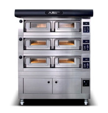 ПЕЧЬ ПОДОВАЯ ДЛЯ ПИЦЦЫ MORETTI FORNI P120E B (18+18+18СМ) + ЗОНТ + РАССТОЙКА