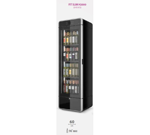 ШКАФ ВИННЫЙ СТАТ. ENOFRIGO IAM FIT SLIM H2000 MULTIZONA ЧЕРНЫЙ+4 GA89330003+4 КРЕПЛЕНИЯ M28909N003