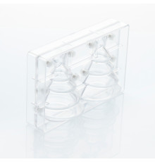 Форма д/шок. 3D Hula Tree d110мм h152мм, 2 ячейки, 200гр, п/к с магнитом BPA FREE 21SR100