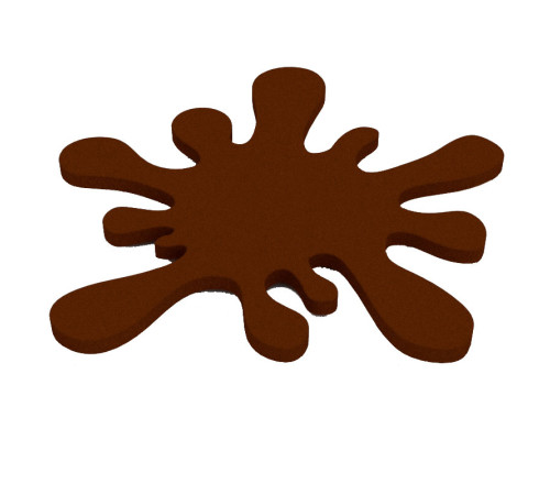 Шаблон д/шок. Капля 60x63мм h1,5мм, 16шт, силикон CHASIL32