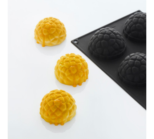 Форма д/шок. Mimosa d63,5 h41мм, 6 ячеек, силикон 30SIL524