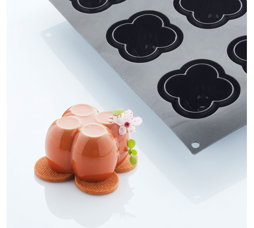 Форма д/шок. Chloe 61х61мм h40мм, 6 ячеек, силикон 30SIL517