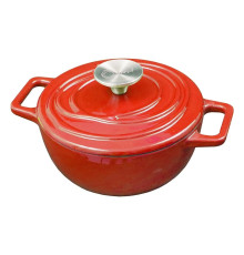 Кастрюля чугунная D24 AROMA CAST RED,  146752