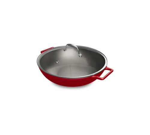 Кастрюля чугунная Wok D35 AROMA CAST RED, 146759