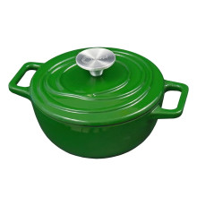 Кастрюля чугунная D24 AROMA CAST GREEN, 146755