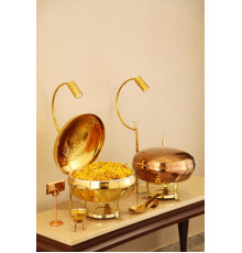 Мармит настольный круглый 8л, Rose Gold Mughal Leaf LMCD/2/8