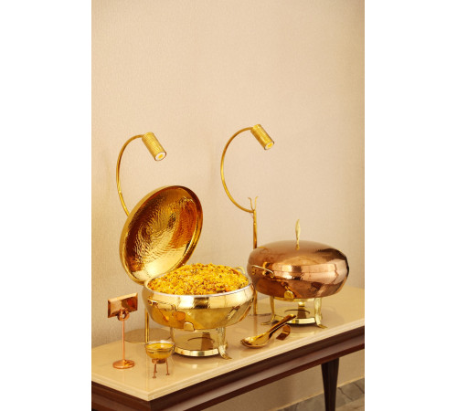 Мармит настольный круглый 8л, Rose Gold Mughal Leaf LMCD/2/8