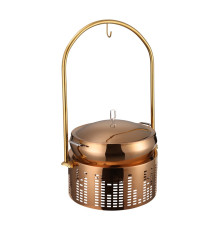 Мармит настольный (чефиндиш) круглый 8л, Mughal Gold Rose MG/02/CC/8