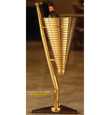 Ведро для шампанского с подставкой h88*dt22*d22,5см, Gold, WBS/32470/GP