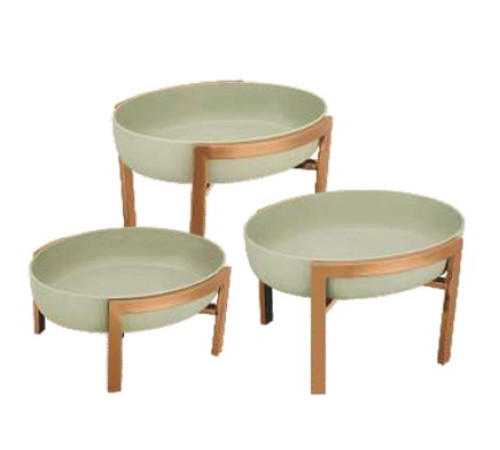 Чаша ORION GREEN с подставкой Rose Gold h16*34*28см, OR/BE/GR-02S