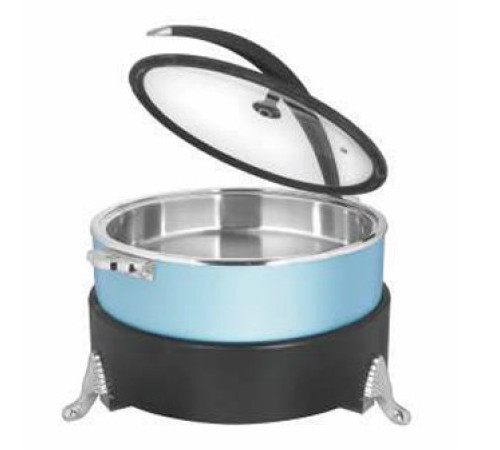 Мармит настольный (чефиндиш) круглый 6,5л, Blue Poppins PPB/BU/6